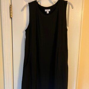 JJill Sleeveless Black Dress - Misses S